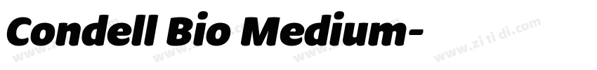 Condell Bio Medium字体转换